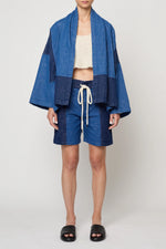 kimono jacket in patchwork