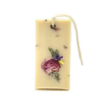 crisp linen botanical wax sachet