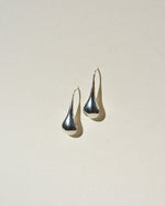 silver droplet earrings