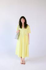 mango short sleeve v pocket dress