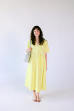 mango short sleeve v pocket dress