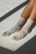 modal eyelet socks