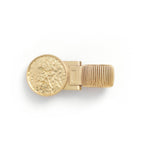 floral coin brass pen clip