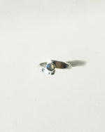 silver moonstone ring