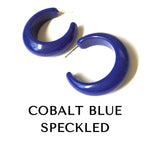 chunky lucille lucite hoop earrings