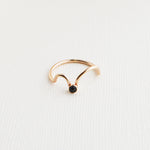 cloud ring - black spinel