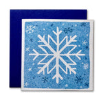 Snowflake Risograph Tiny Card: Single