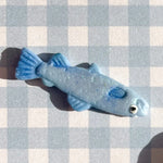 blue fancy fish bag charm