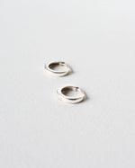 silver huggie hoops