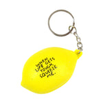 lemon stress ball keychain