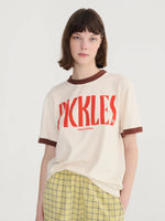 colour block fitted t‑shirt