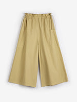 paper touch culotte in khaki