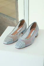 mina mesh bluebell pumps