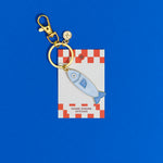 sardine enamel keychain & bag charm