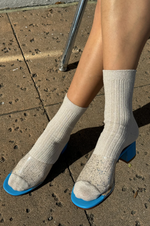 'her socks' - modal lurex