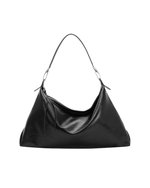 charlie black recycled vegan shoulder bag