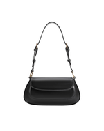 amari black recycled vegan shoulder bag