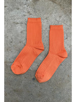 'her' socks - mercerized cotton rib