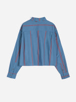 triple stripes all over poplin shirt