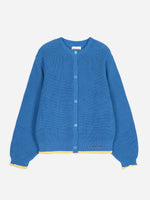 pearl knitted cotton cardigan