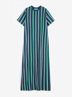 striped long jersey dress