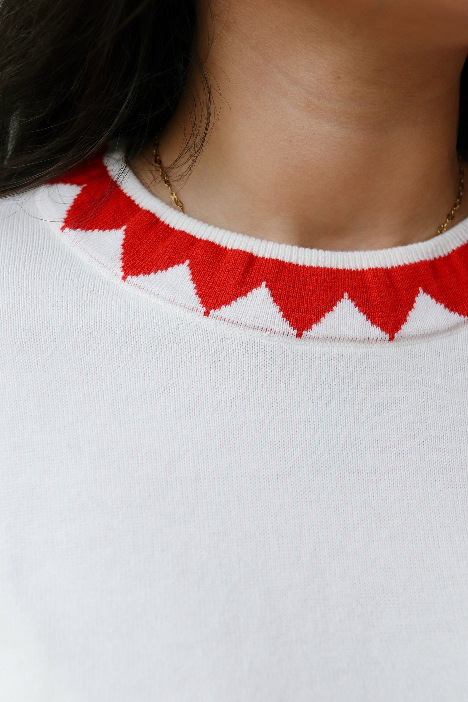 sawyer zig zag sweater tee