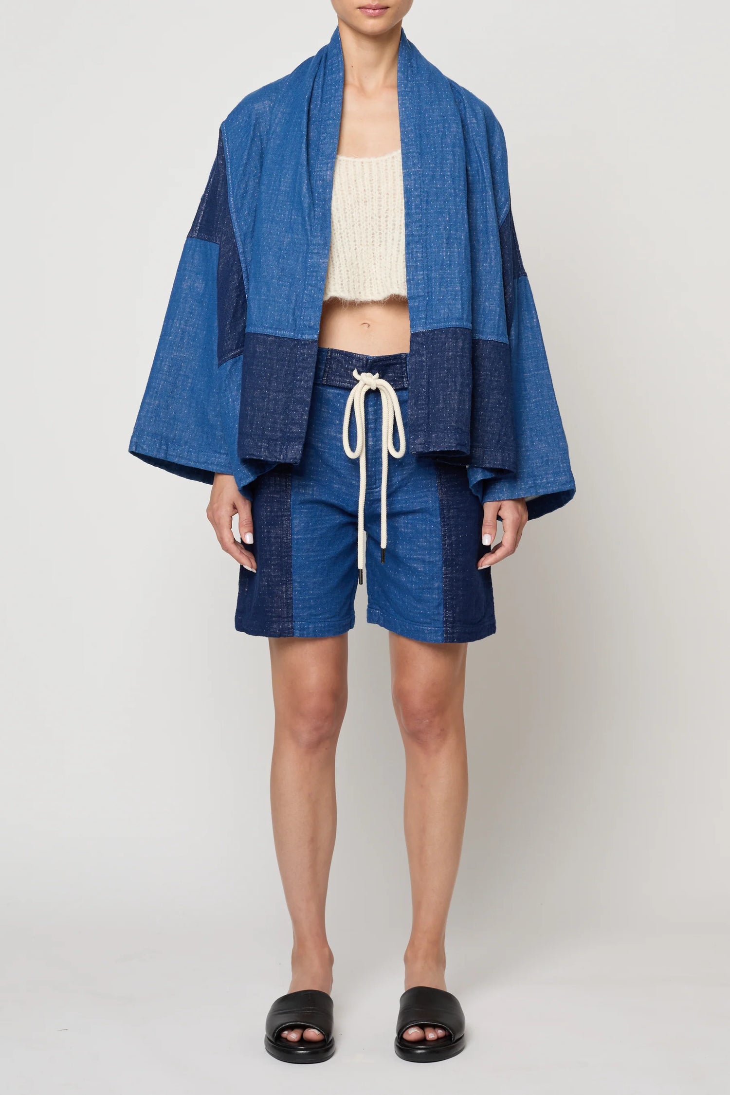 kimono jacket in patchwork