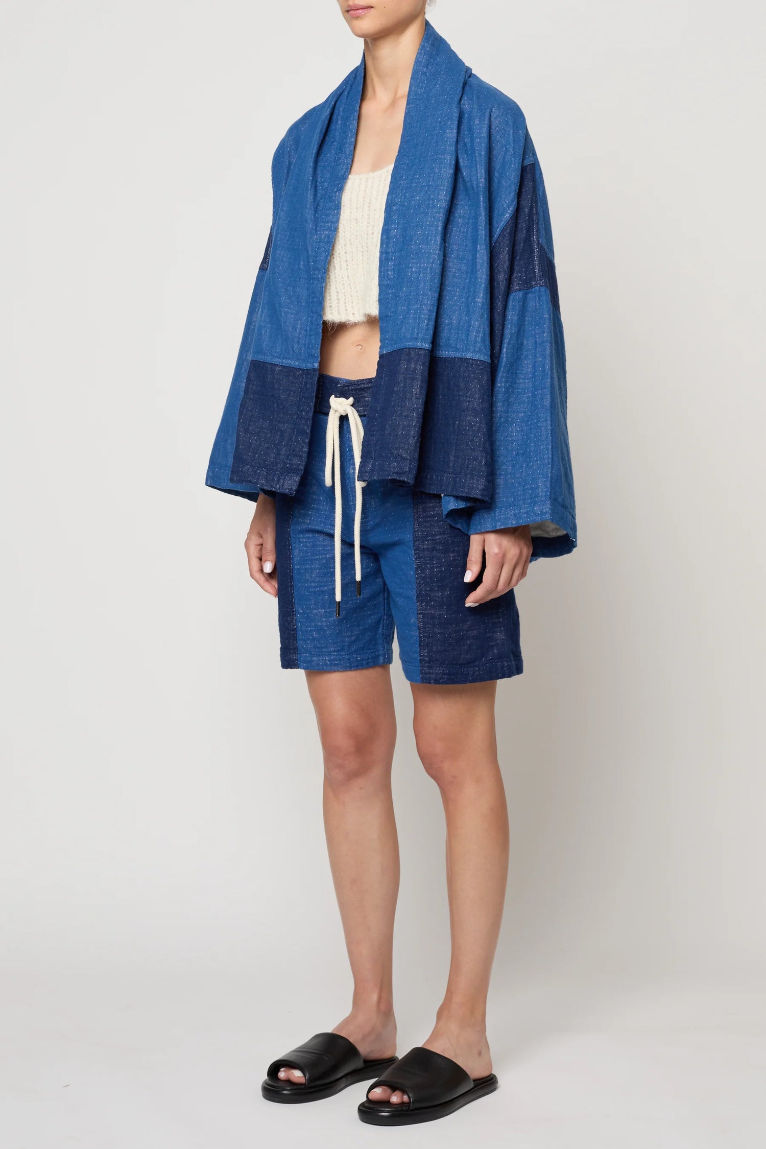 kimono jacket in patchwork