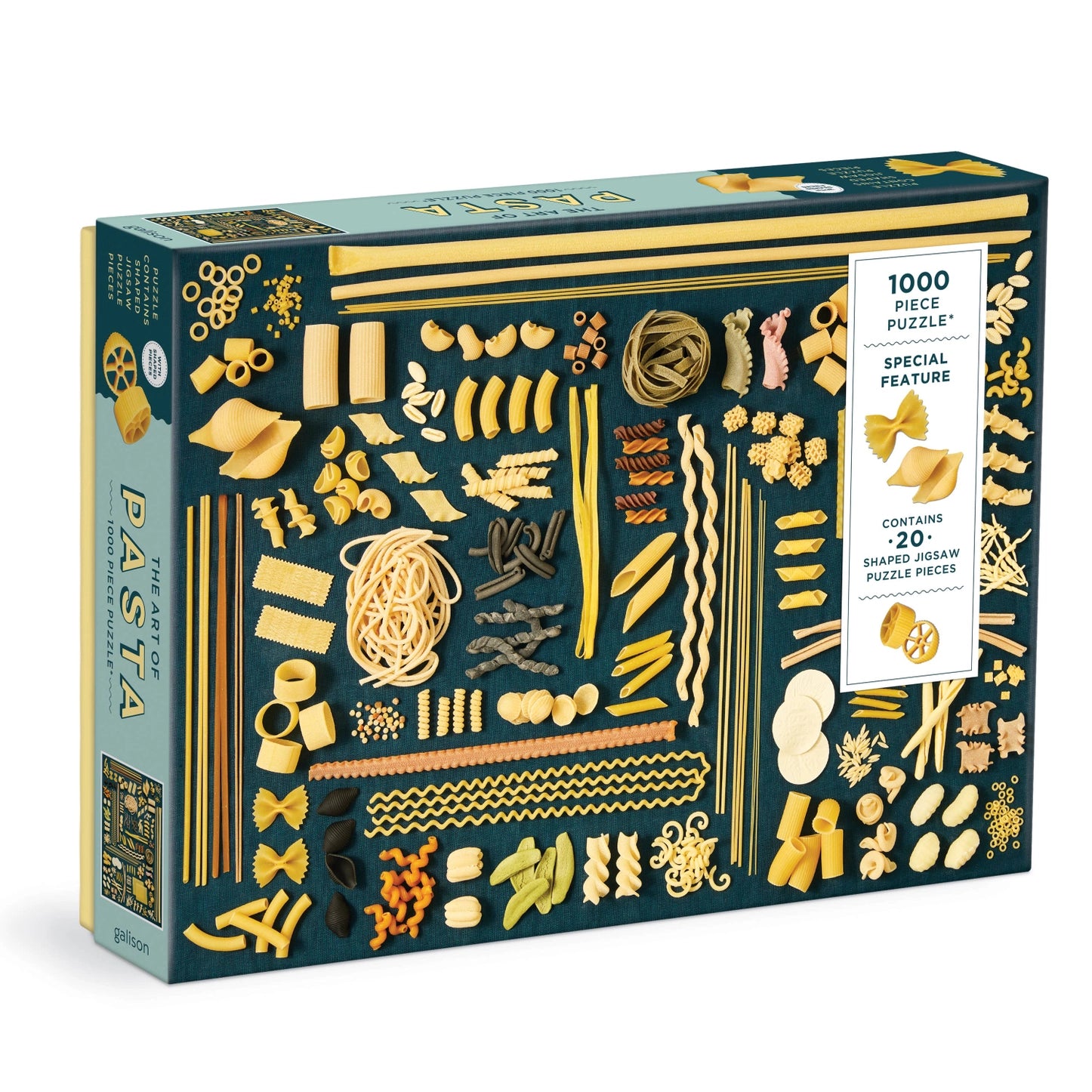 the art of pasta 1000 piece puzzle with shaped pieces