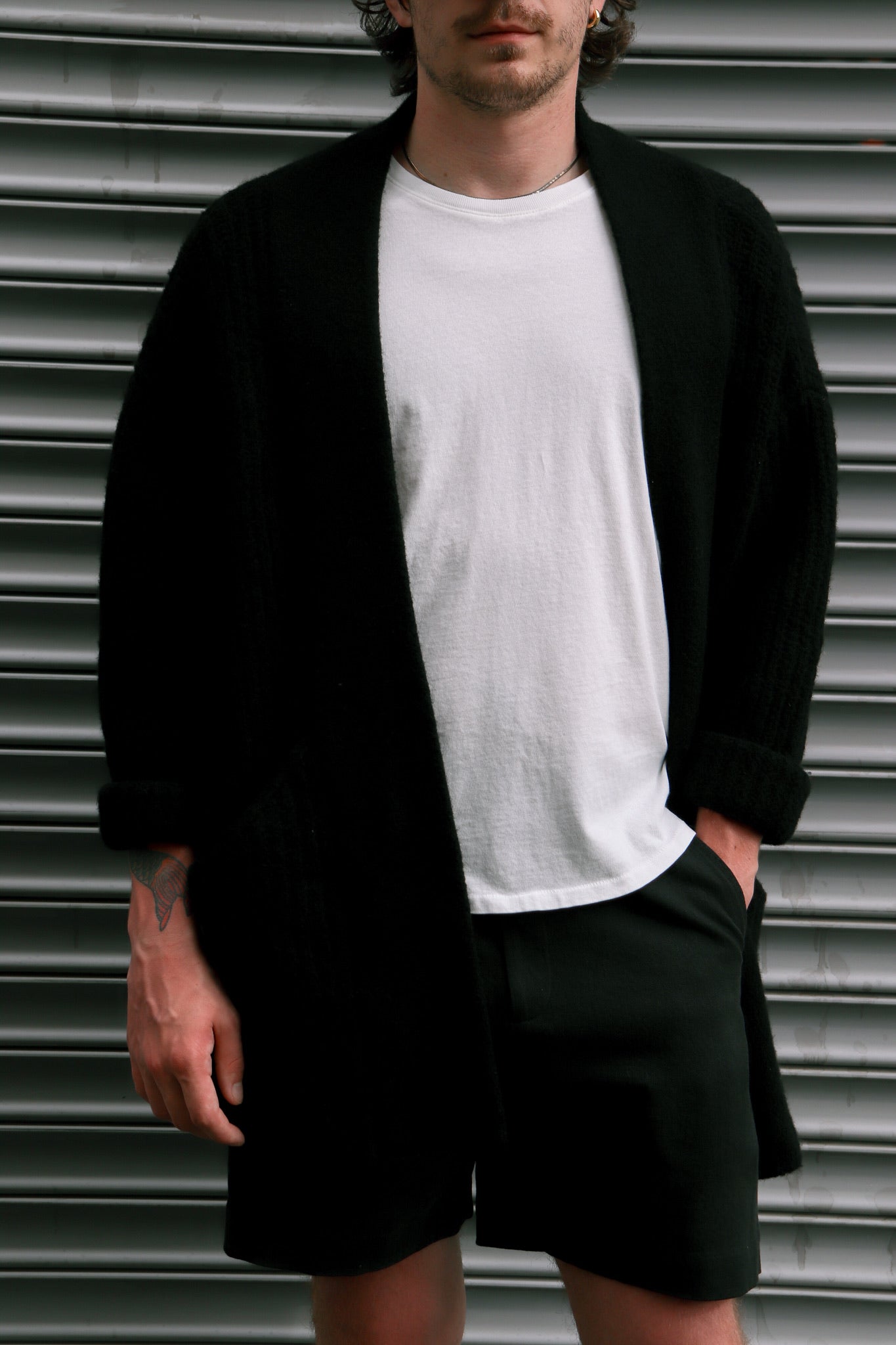 chunky open cardigan