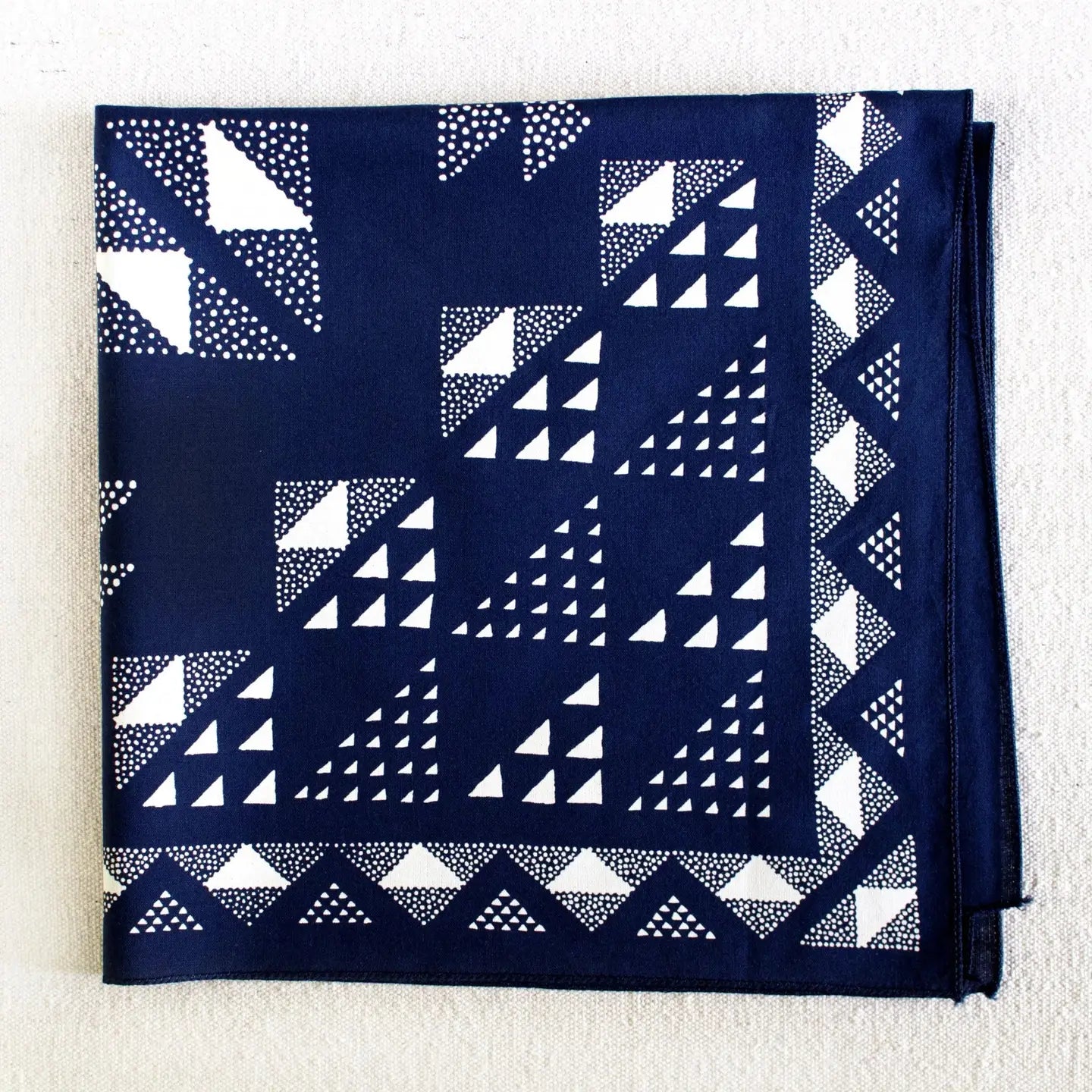 navy quilt bandana