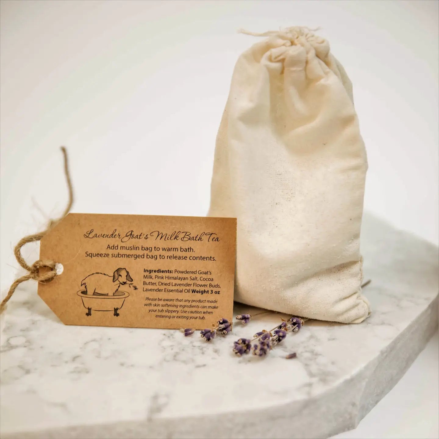 lavender goat's milk bath tea