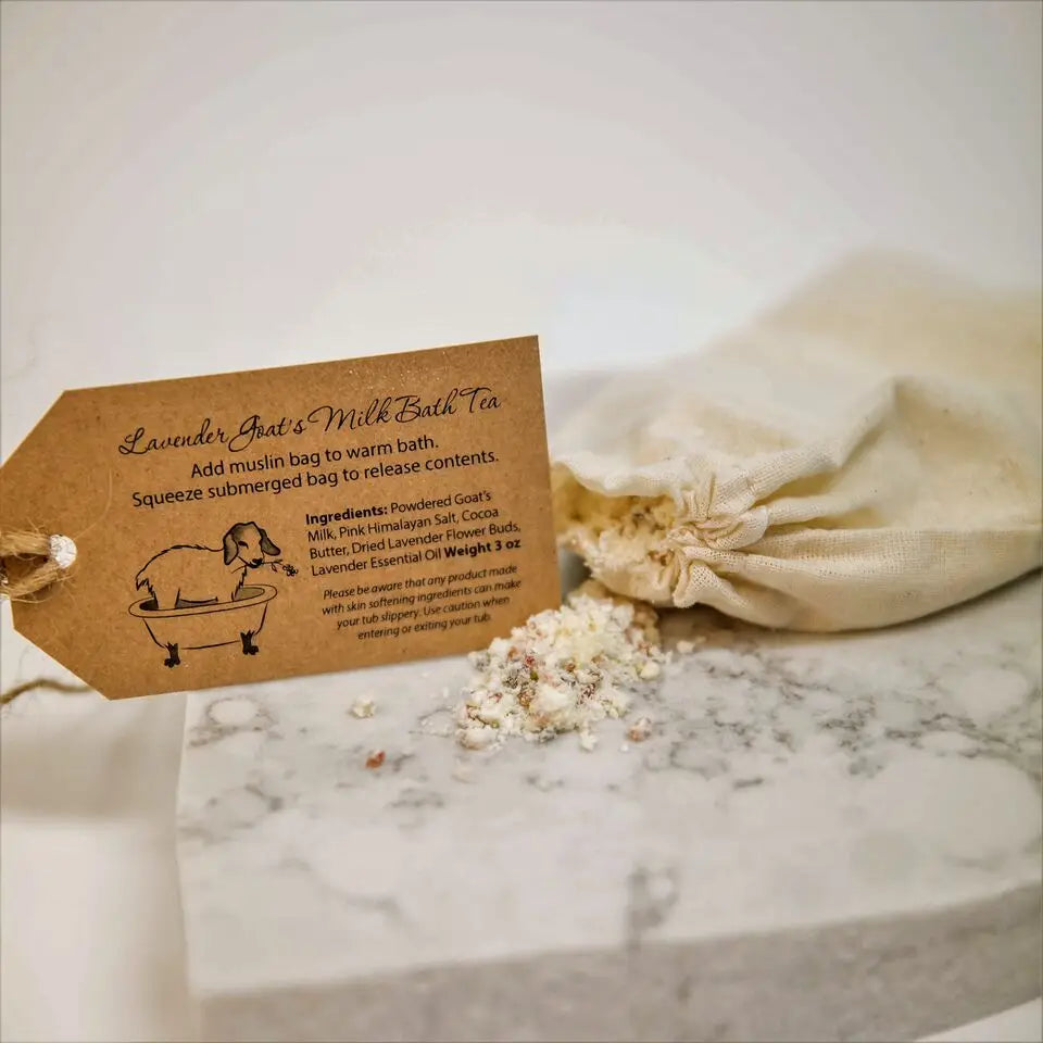 lavender goat's milk bath tea