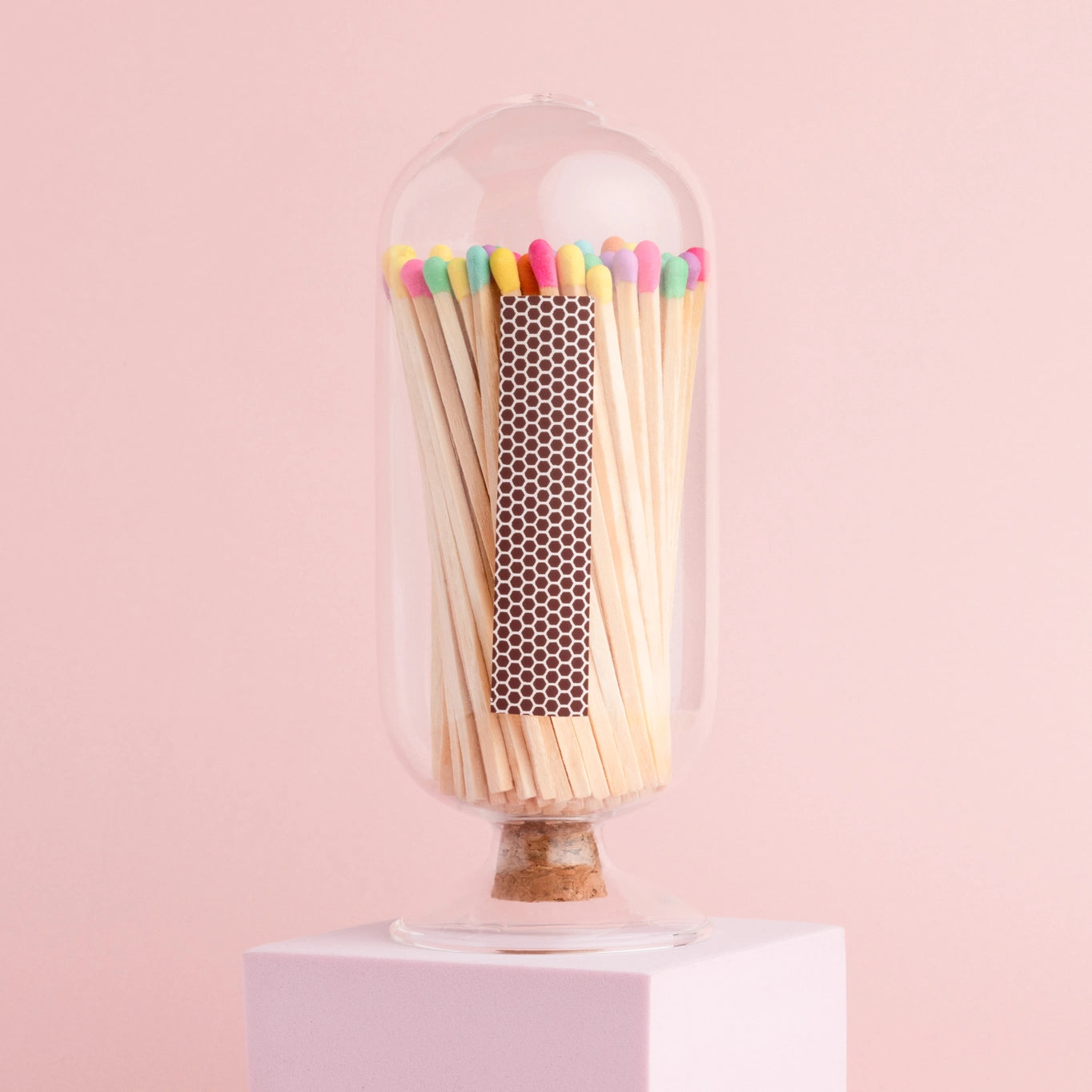 cloche with confetti mix matchsticks