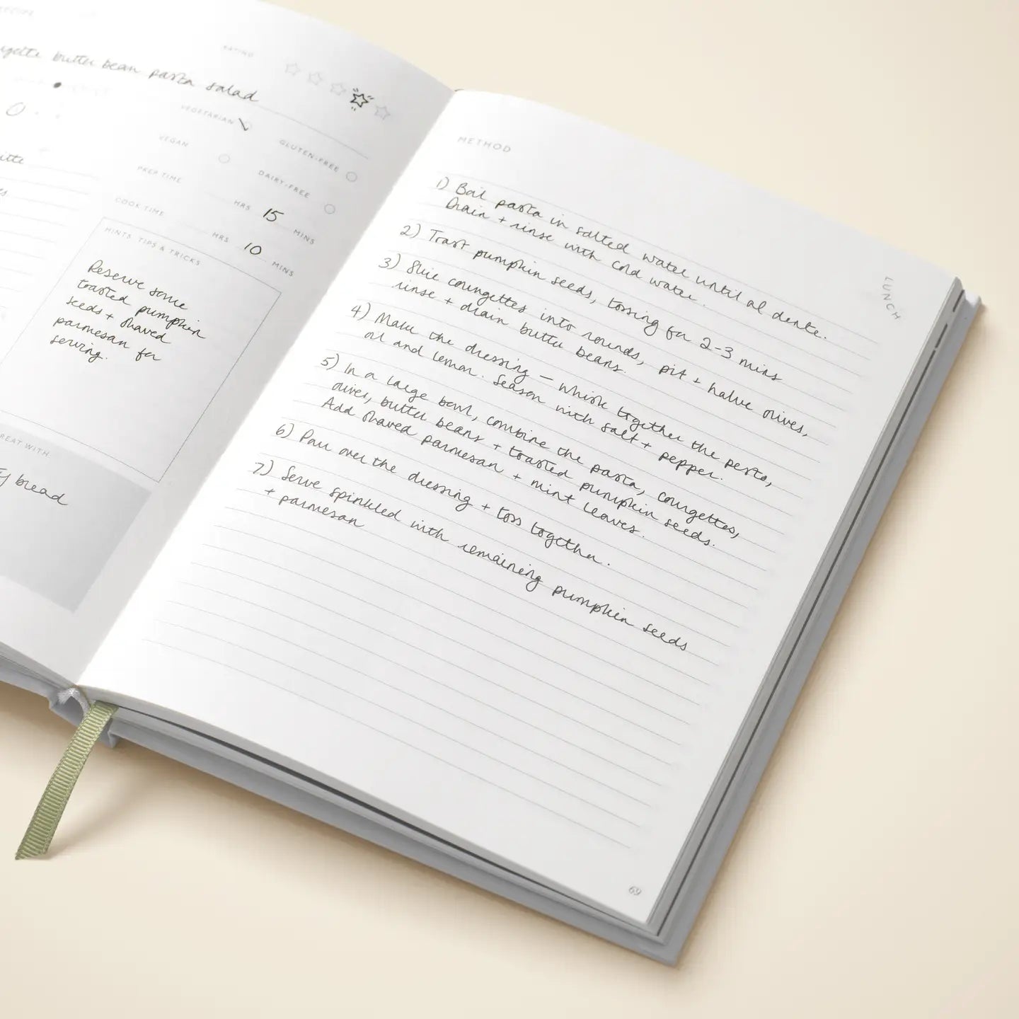 ai fresco a5 hardcover guided recipe journal