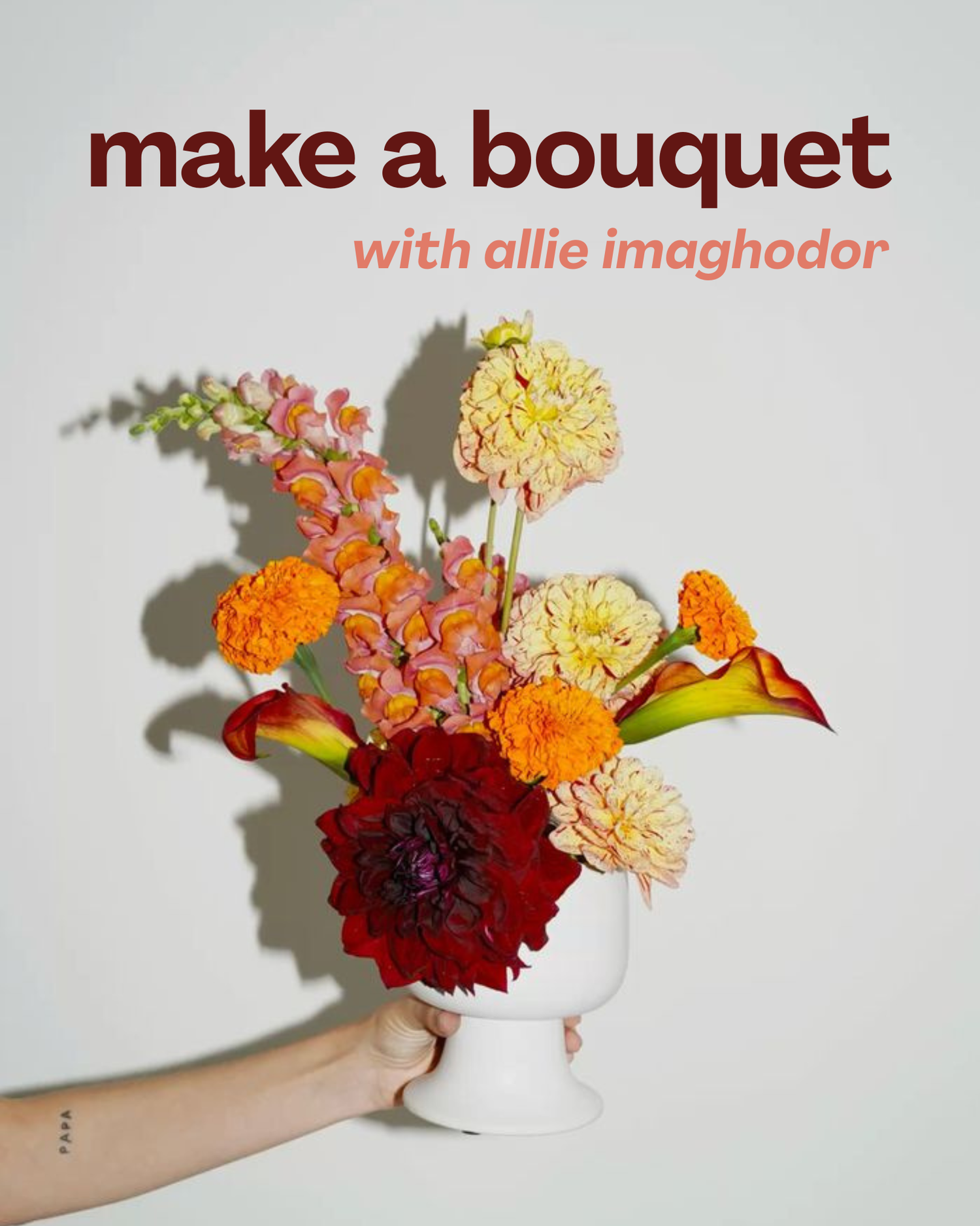make a bouquet with allie imaghodor