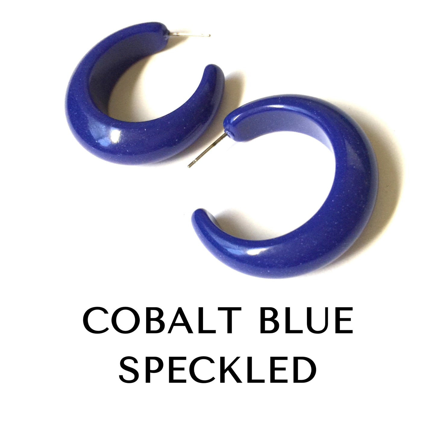 chunky lucille lucite hoop earrings