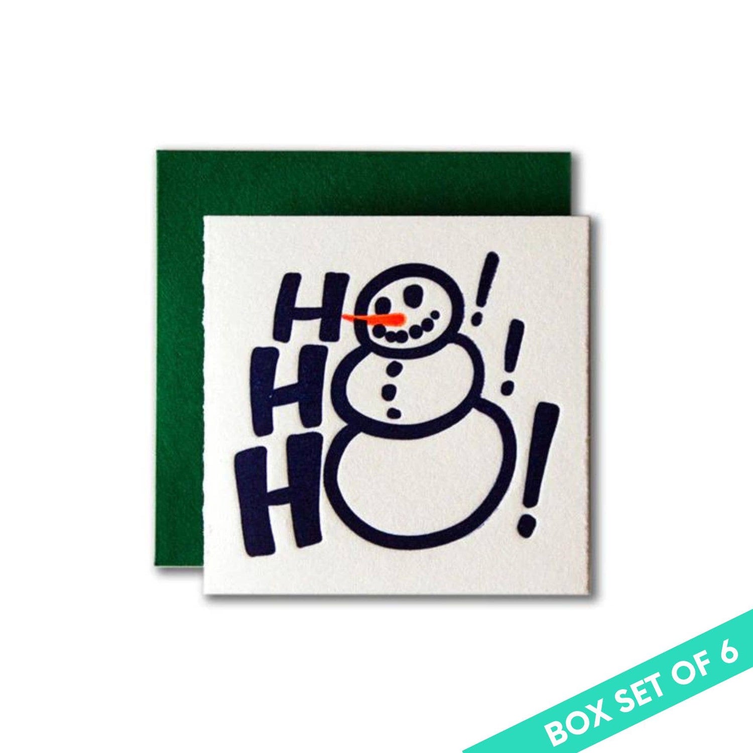 Ho Ho Ho Tiny Holiday Card: Single Card
