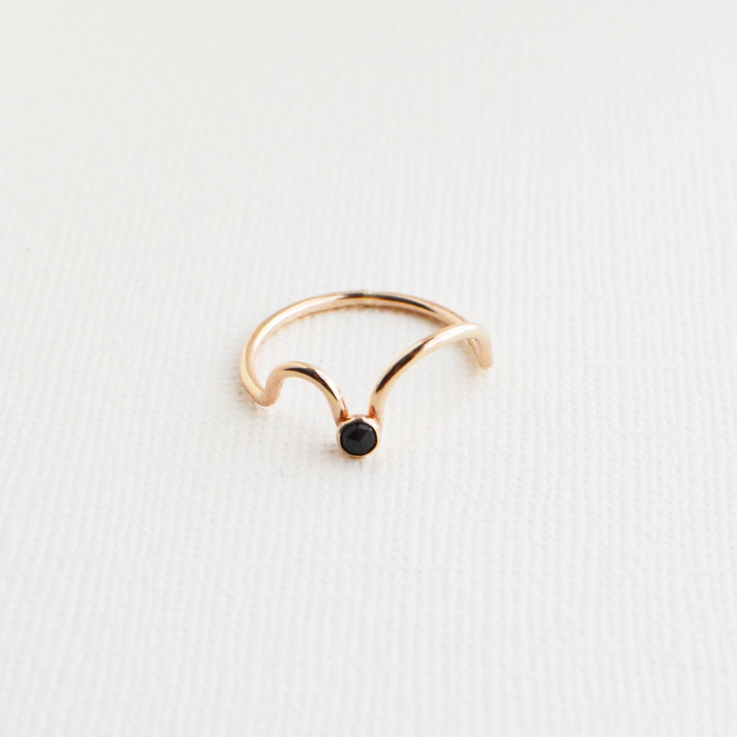 cloud ring - black spinel