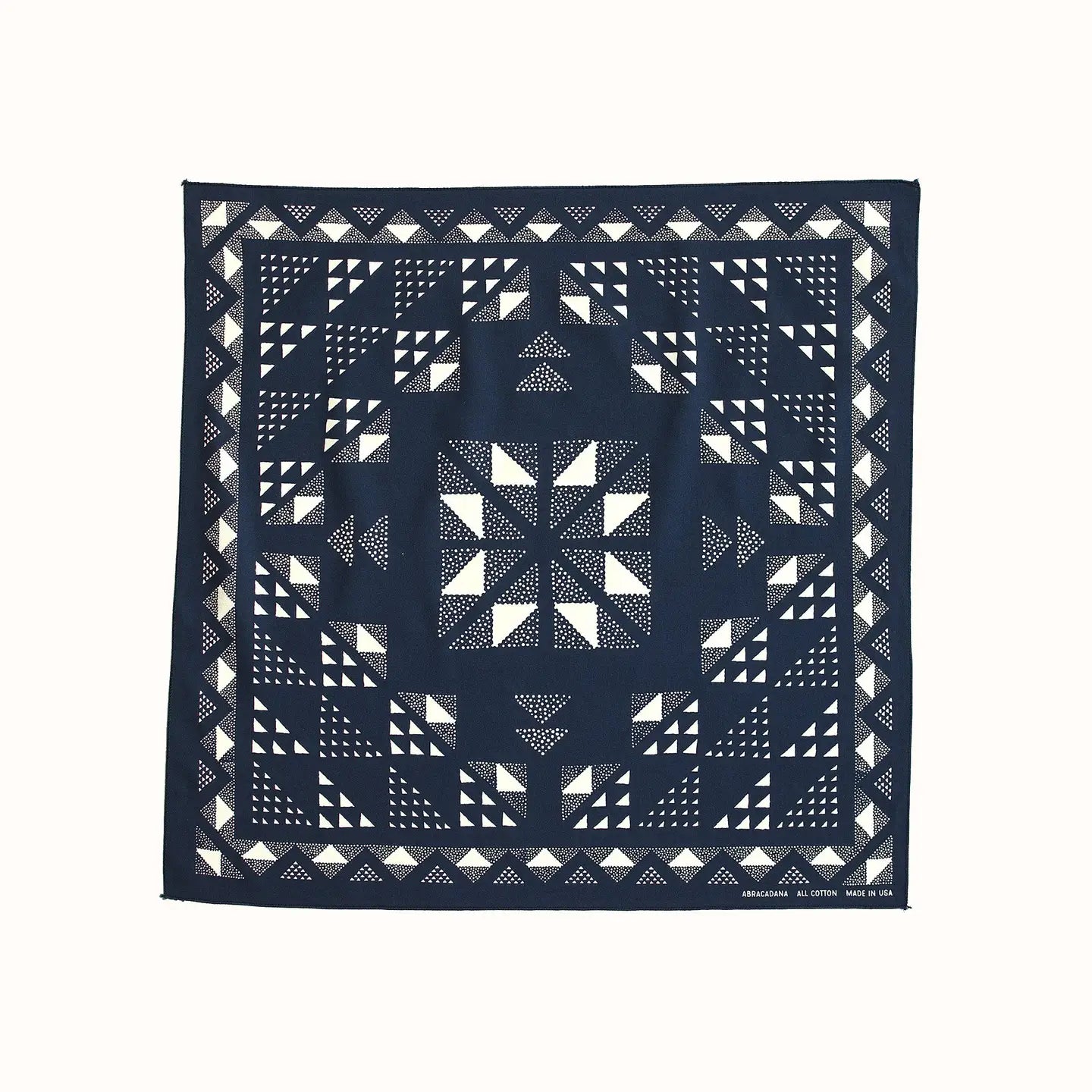navy quilt bandana