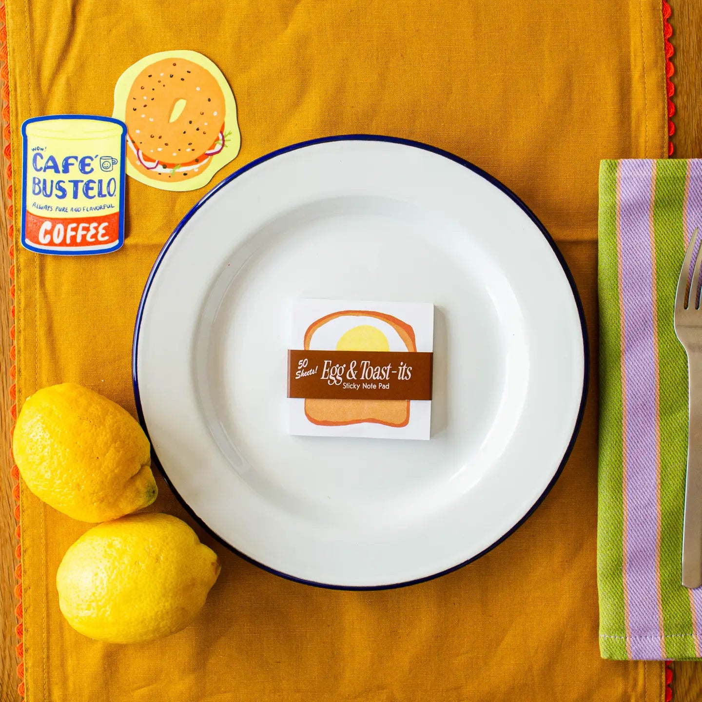 egg & toast it sticky notes