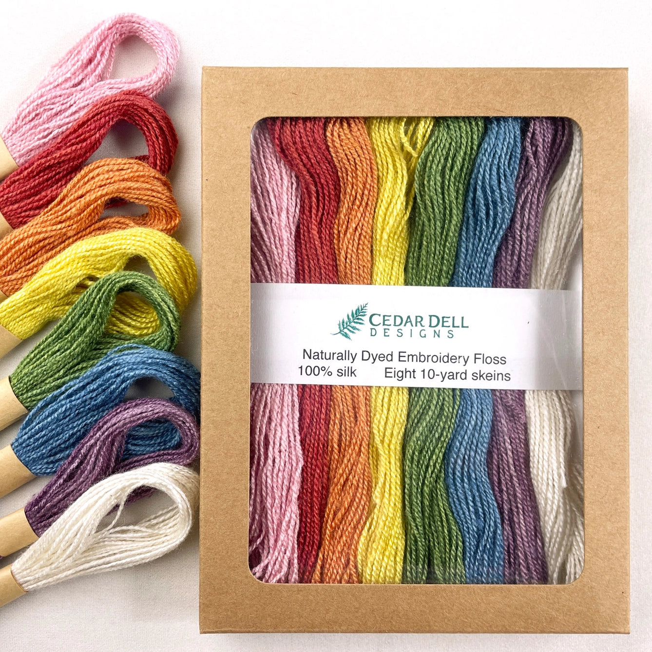 naturally dyed silk embroidery floss
