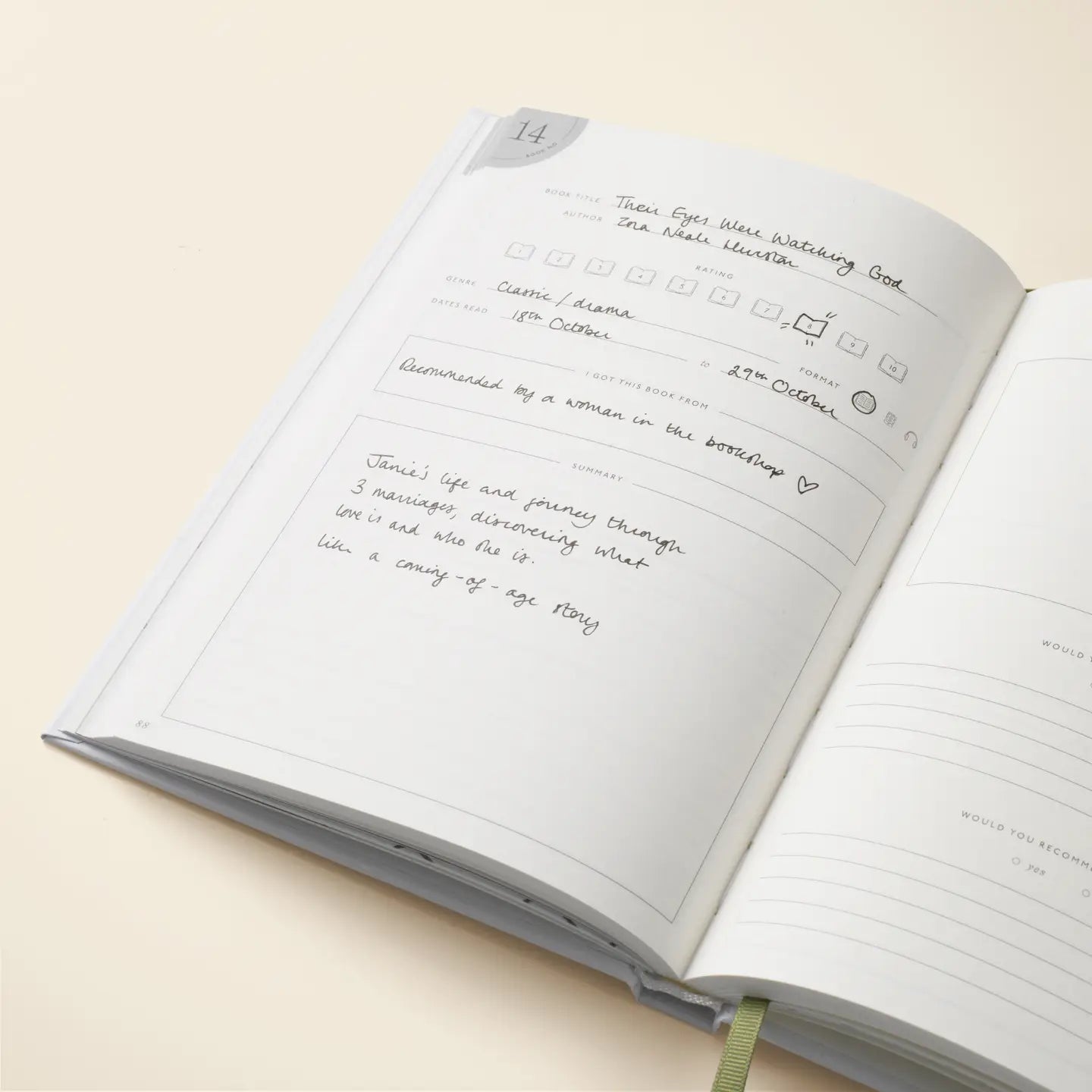 nose in a book a5 hardcover guided reading journal