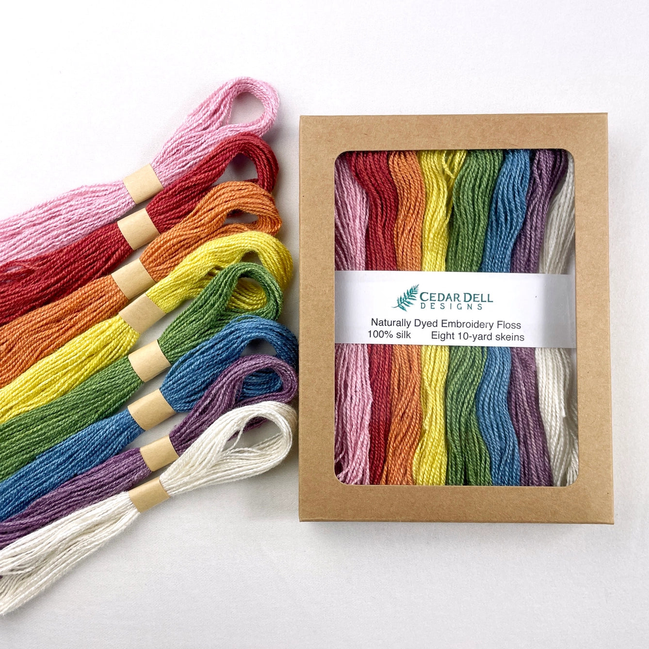naturally dyed silk embroidery floss
