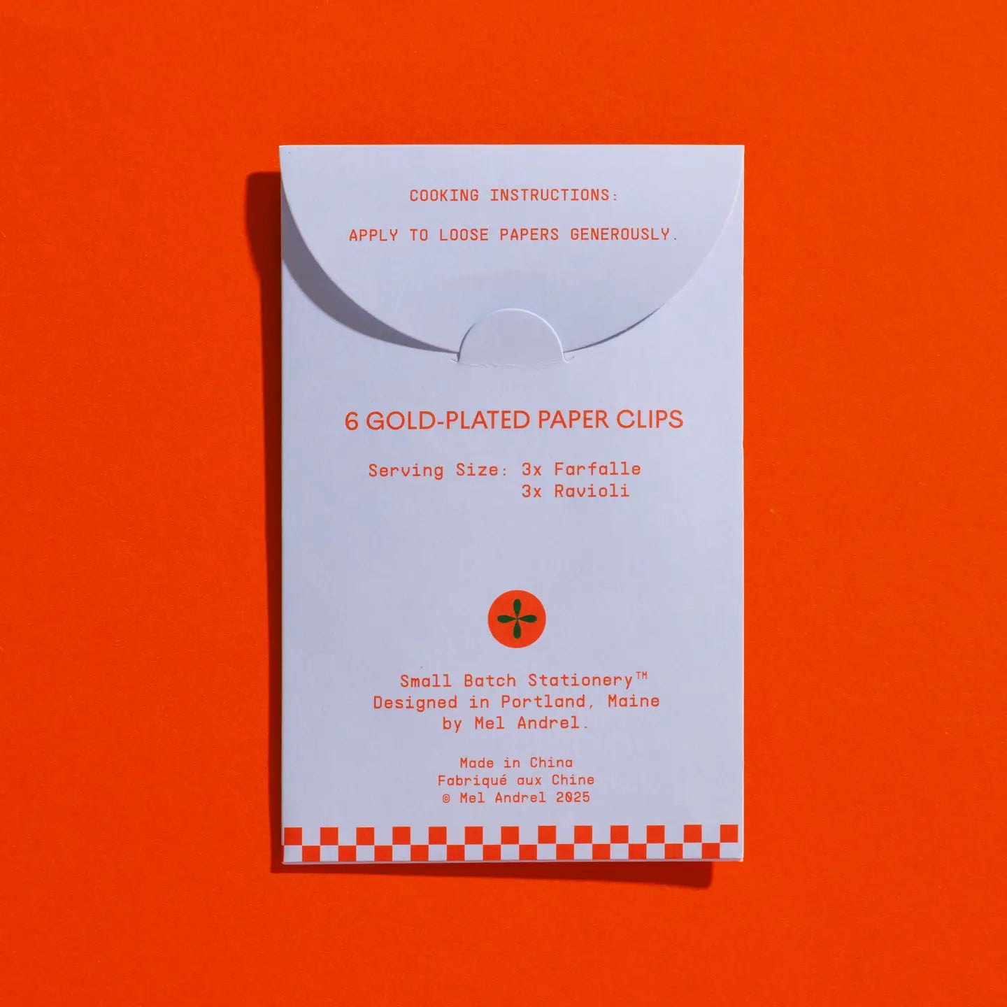 pasta paper clips