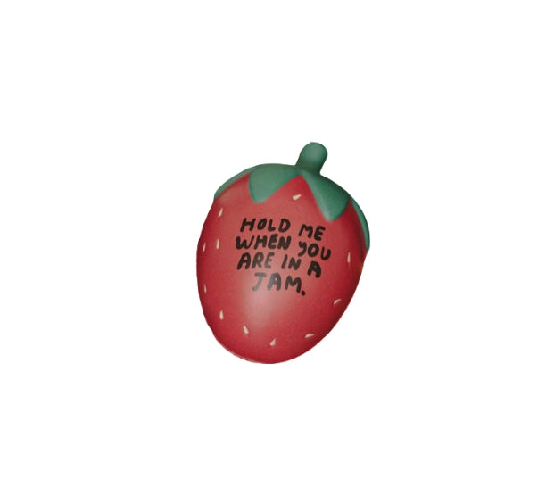 strawberry stress ball