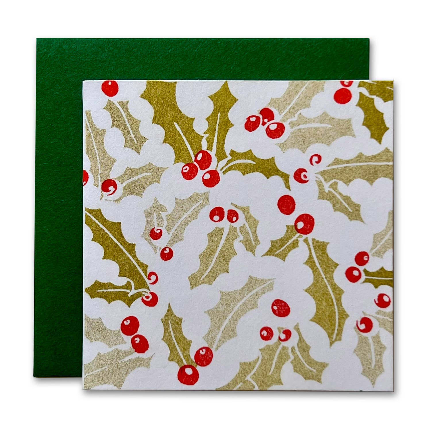 Holly Risograph Tiny Card: Single