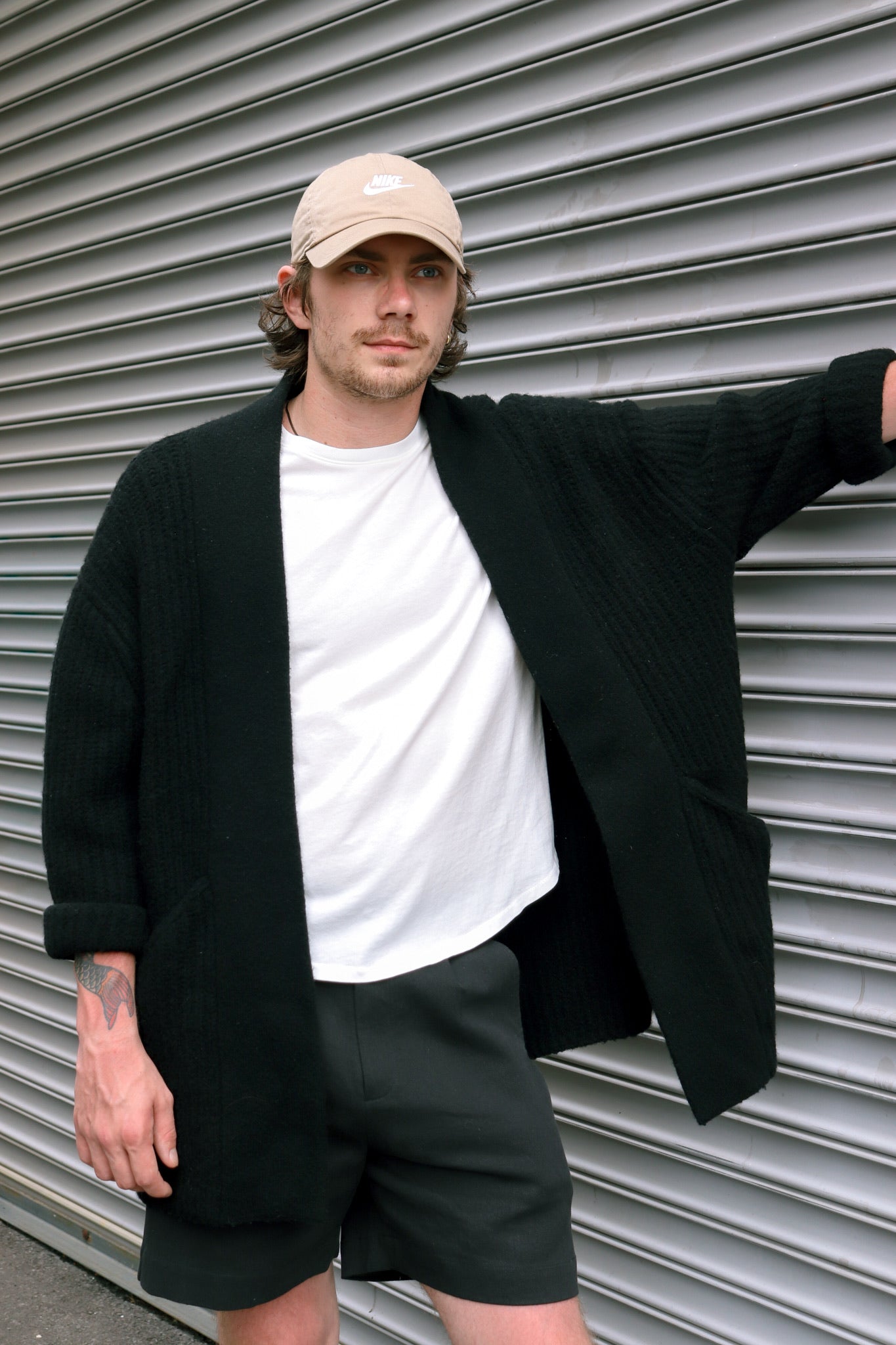 chunky open cardigan