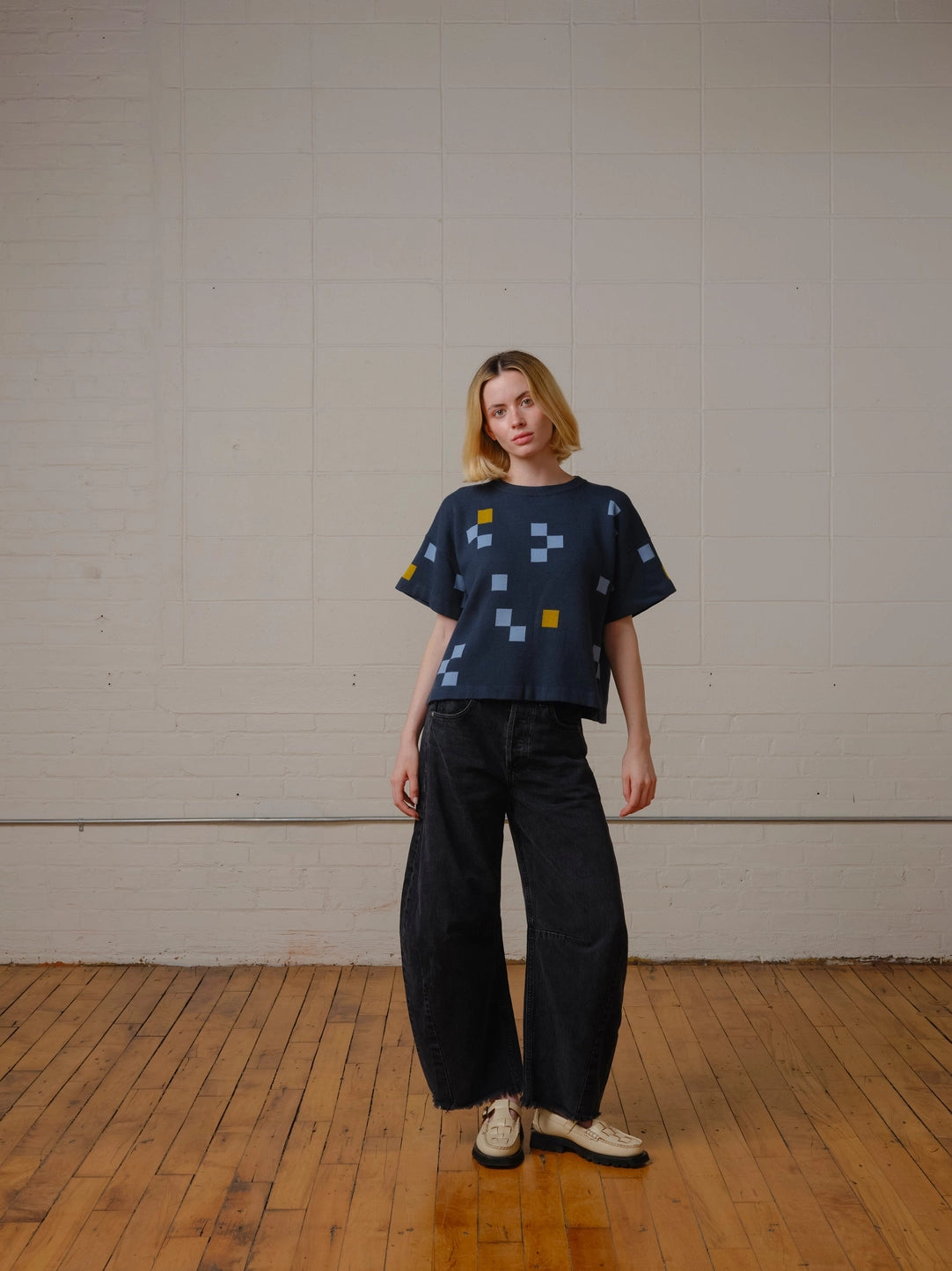 albers short sleeve sweater tee