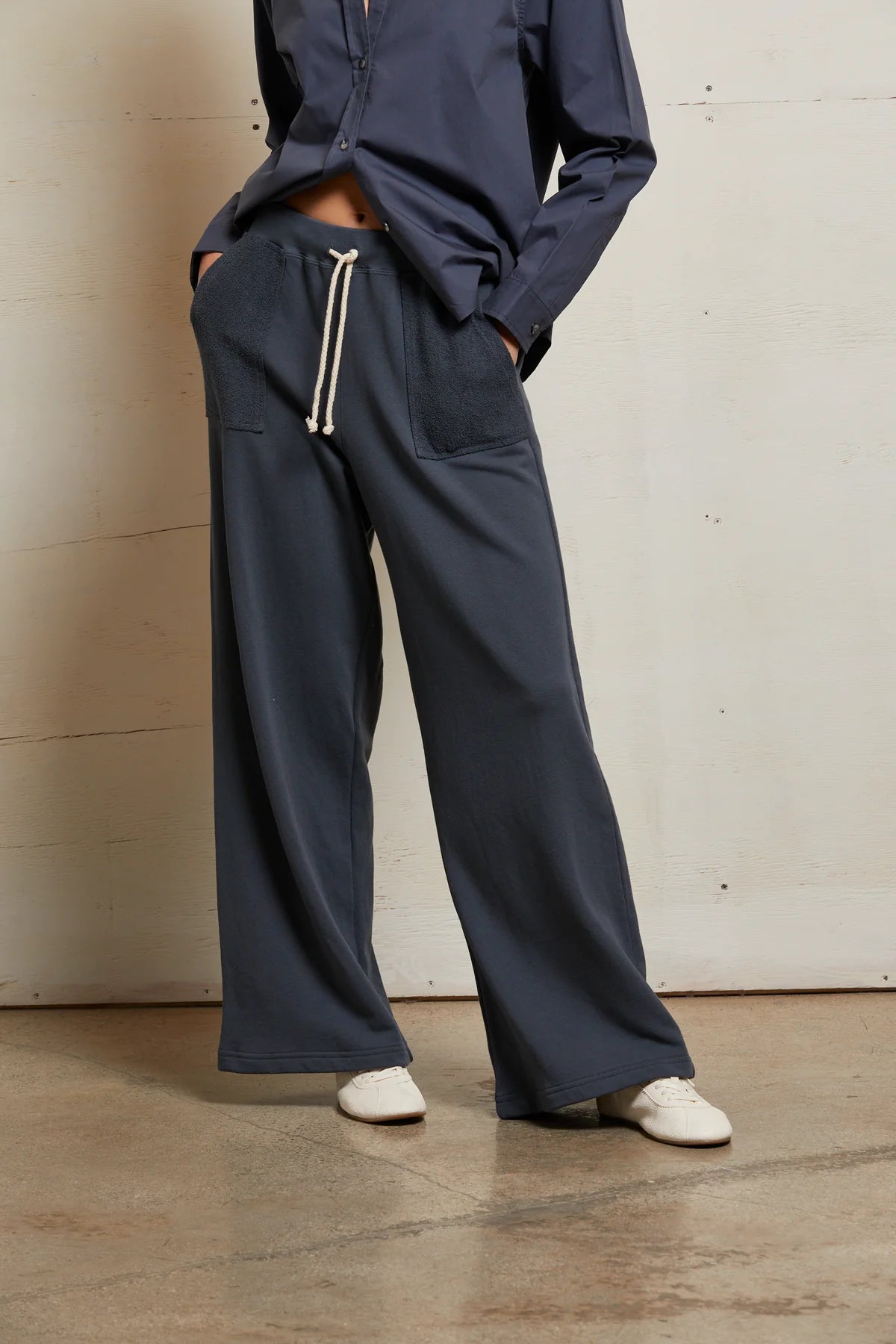 rosanna french terry reverse pocket pant